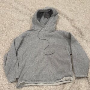 TNA Cozy Fleece Hoodie in Light Gray